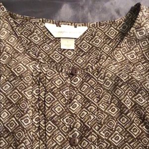 Blouse with built in camisole